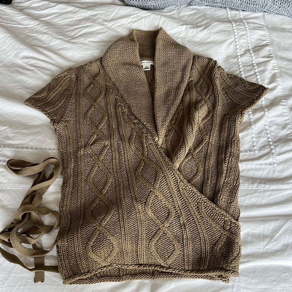 Wrap sweater